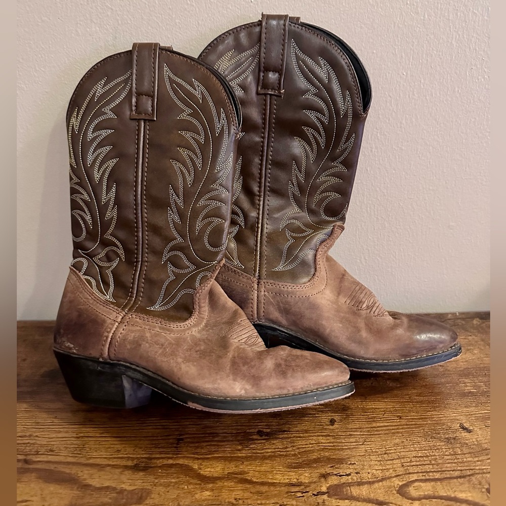Laredo Lea Vamp Fox Women’s Western Cowboy Boots Size 6